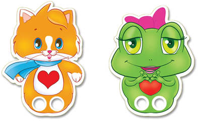 Happy Hearts 2 - All the Character’s Press Outs!