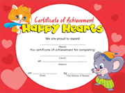 Image for the Happy Hearts certificate pdf