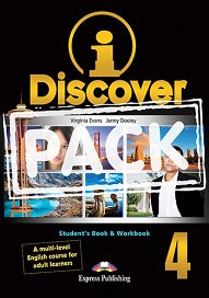 iDiscover 4 - Student's Book & Workbook Adult Learners (with downloadable ieBook & DigiBooks App)