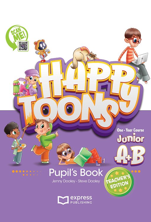 HappyToons One-Year Course Junior A+B - Pupil's Book Teacher's Edition (with Pupil's DigiBooks App)