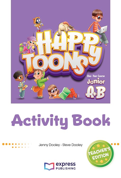 HappyToons One-Year Course Junior A+B - Activity Book Teacher's Edition (with DigiBooks App)