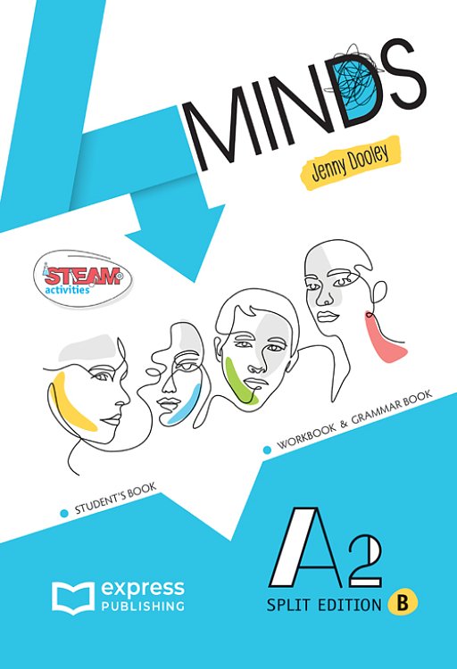 4Minds A2 Student's Book, Workbook & Grammar Book - (Split Edition B) (with DigiBook App)