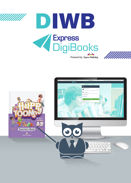 HappyToons One-Year Course Junior A+B DigiIWB - DIGIBOOKS APPLICATION ONLY