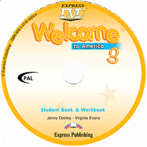 Welcome to America 3 Student Book & Workbook - DVD Video PAL